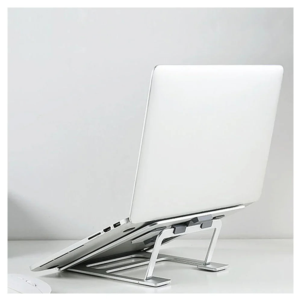 Wiwu Laptop Stand S400 For Macbook & Laptop - Silver - Tashqila Wiwu Laptop Stand S400 For Macbook & Laptop - Silver - Tashqila